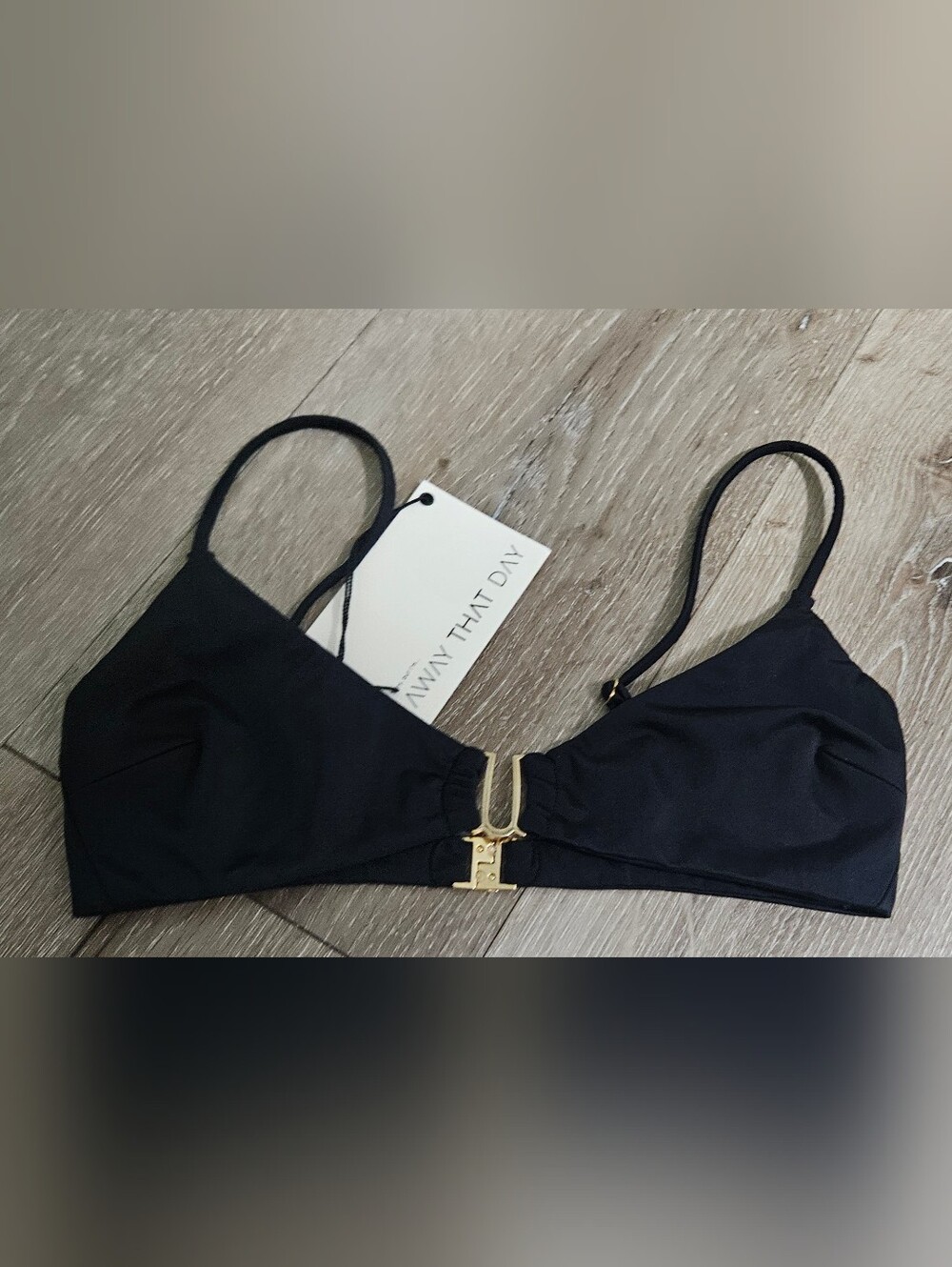 NWT AWAY THAT DAY bikini top Size XS